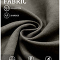 Fabric blend of 96% polyester & 4% spandex, noted for breathability, wrinkle-resistance, and skin-friendliness on these Brown Baggy Pleated Dress Pants for Men.