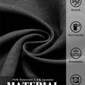 96% polyester , 4% spandex fabric, stretchy, breathable, skin-friendly, and wrinkle-resistant for all-day wear.