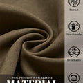 96% polyester , 4% spandex fabric, stretchy, breathable, skin-friendly, and wrinkle-resistant for all-day wear.