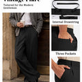 Mens Bootcut Casual Dress Pants — Wide Leg & Drawstring