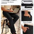 Mens Bootcut Casual Dress Pants — Wide Leg & Drawstring