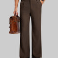 Mens Bootcut Casual Dress Pants — Wide Leg & Drawstring