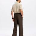Mens Bootcut Casual Dress Pants — Wide Leg & Drawstring