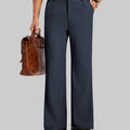 Mens Bootcut Casual Dress Pants — Wide Leg & Drawstring