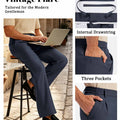 Mens Bootcut Casual Dress Pants — Wide Leg & Drawstring