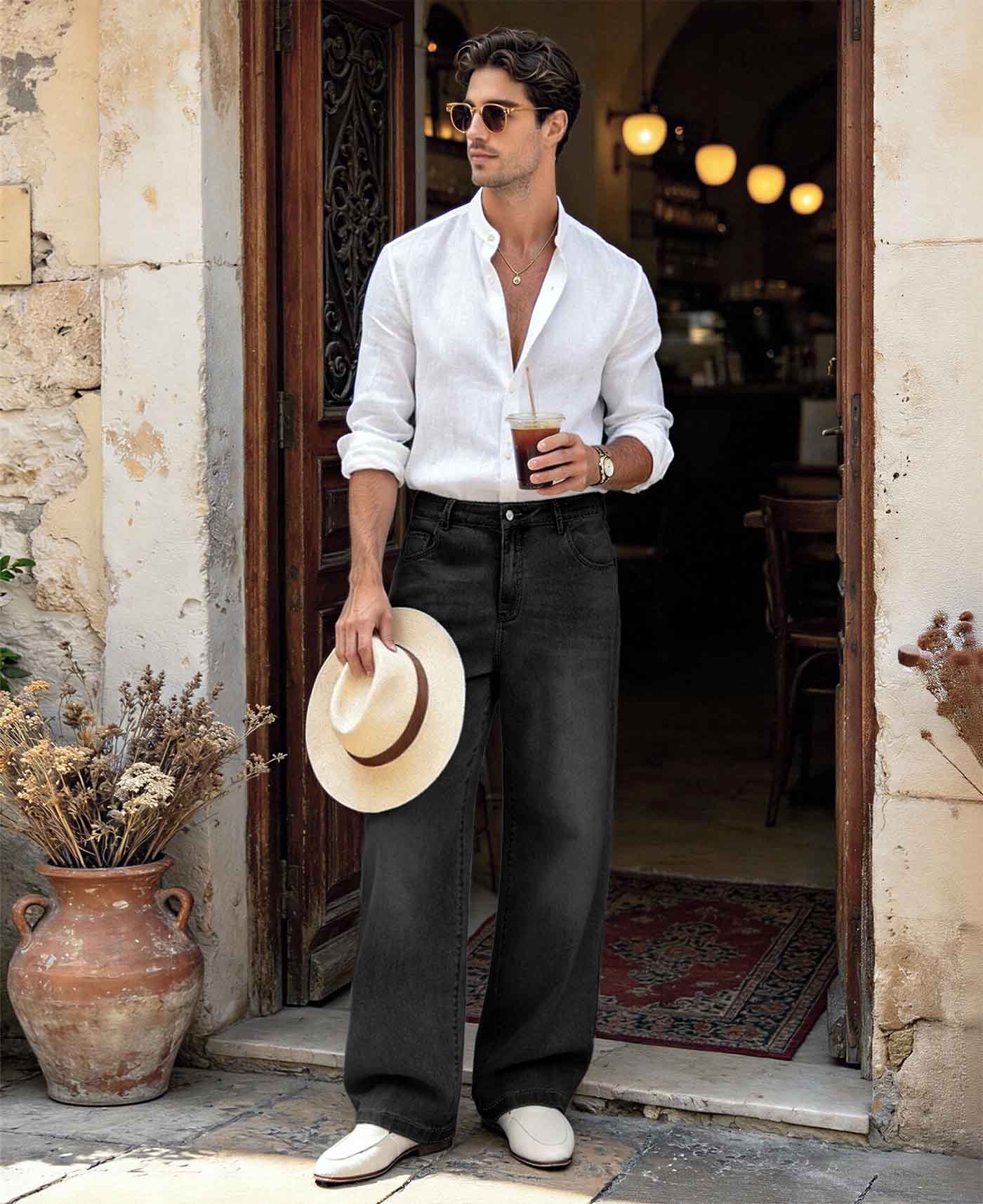 Mens Bootcut Jeans— Wide Leg & Stretch