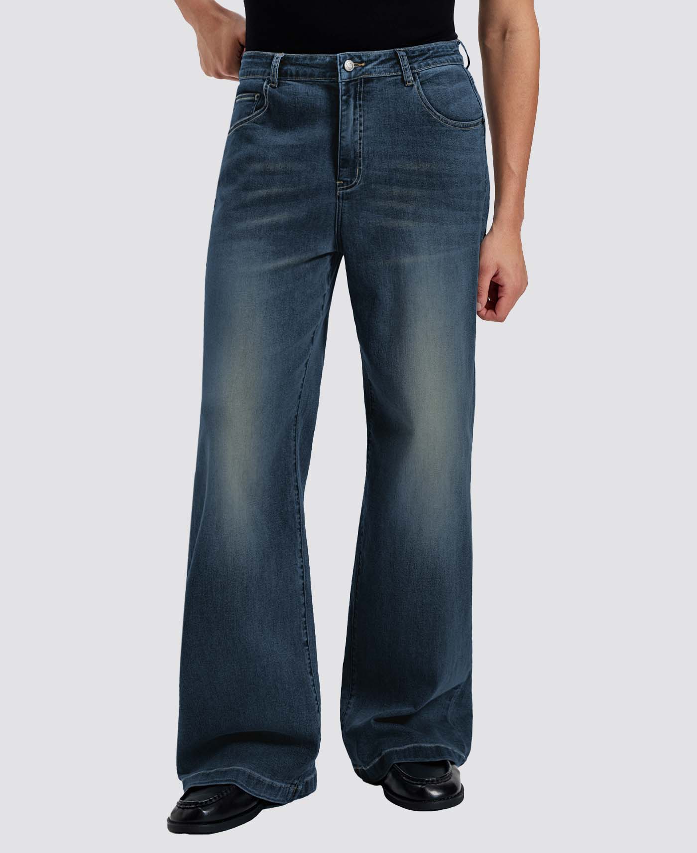 Mens Bootcut Jeans— Wide Leg & Stretch