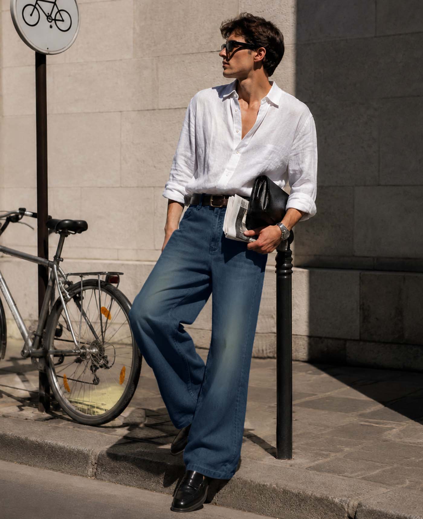 Mens Bootcut Jeans— Wide Leg & Stretch