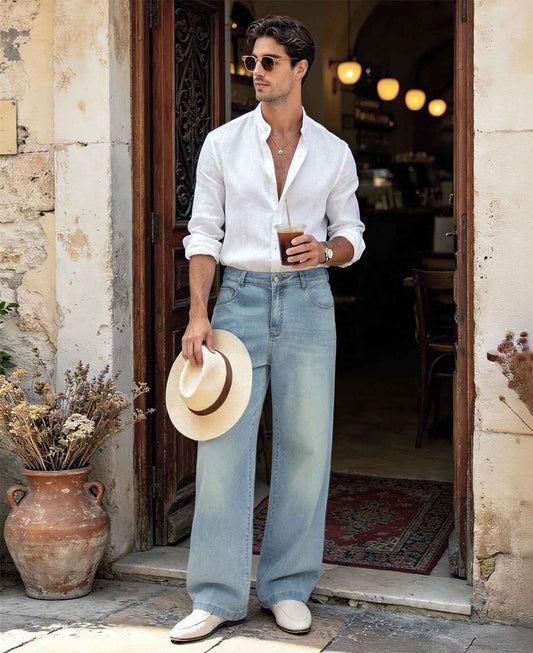 Mens Bootcut Jeans— Wide Leg & Stretch