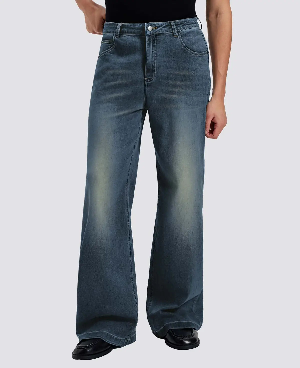 Mens Bootcut Jeans— Wide Leg & Stretch