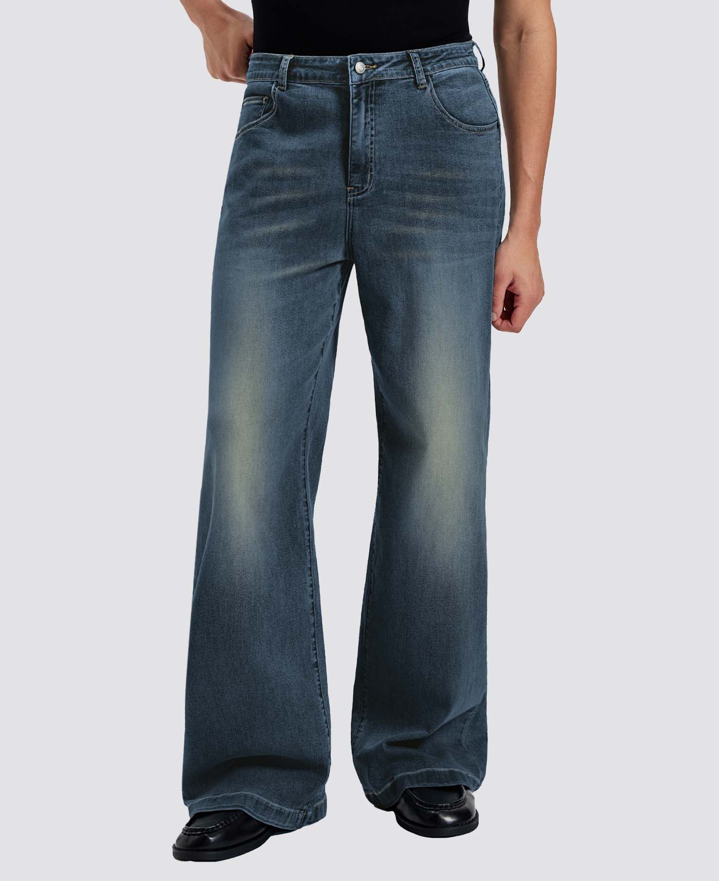 Mens Bootcut Jeans— Wide Leg & Stretch