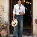 Mens Bootcut Jeans— Wide Leg & Stretch
