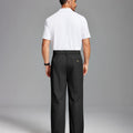 Mens Cuffed Wide Leg Pants — Sword Tab & Inner Drawstring