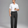 Mens Cuffed Wide Leg Pants — Sword Tab & Inner Drawstring