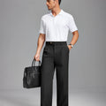 Mens Cuffed Wide Leg Pants — Sword Tab & Inner Drawstring