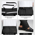 Mens Cuffed Wide Leg Pants — Sword Tab & Inner Drawstring