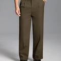 Mens Cuffed Wide Leg Pants — Sword Tab & Inner Drawstring