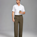 Mens Cuffed Wide Leg Pants — Sword Tab & Inner Drawstring