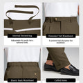 Mens Cuffed Wide Leg Pants — Sword Tab & Inner Drawstring