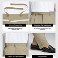 Mens Cuffed Wide Leg Pants — Sword Tab & Inner Drawstring