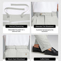 Mens Cuffed Wide Leg Pants — Sword Tab & Inner Drawstring
