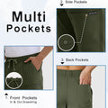 Features: front pockets, adjustable drawstring, side buckle pockets, rear pockets on men's durable multipants.