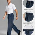 Mens Wide Leg Jeans — Extended Tab Leg & Inner Drawstring