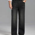 Mens Fleece Lined Bootcut Jeans— Wide Leg & Stretch