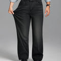 Mens Fleece Lined Bootcut Jeans— Wide Leg & Stretch
