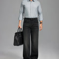 Mens Fleece Lined Bootcut Jeans— Wide Leg & Stretch