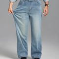 Mens Fleece Lined Bootcut Jeans— Wide Leg & Stretch