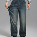 Mens Fleece Lined Bootcut Jeans— Wide Leg & Stretch
