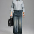 Mens Fleece Lined Bootcut Jeans— Wide Leg & Stretch