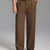 Fleece Lined Dress Pants- Sword-shaped Tab & Wide Leg