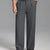 Fleece Lined Dress Pants- Sword-shaped Tab & Wide Leg