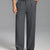 Fleece Lined Dress Pants- Sword-shaped Tab & Wide Leg