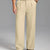 Fleece Lined Dress Pants- Sword-shaped Tab & Wide Leg