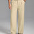 Fleece Lined Dress Pants- Sword-shaped Tab & Wide Leg