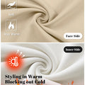 Fleece Lined Dress Pants- Sword-shaped Tab & Wide Leg