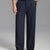 Fleece Lined Dress Pants- Sword-shaped Tab & Wide Leg