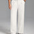 Fleece Lined Dress Pants- Sword-shaped Tab & Wide Leg