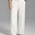 Fleece Lined Dress Pants- Sword-shaped Tab & Wide Leg