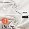 Fleece Lined Dress Pants- Sword-shaped Tab & Wide Leg