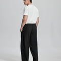 Back view of Men's Fleece Sweatpants ¨C relaxed drape and functional pockets enhance lounge-ready style.