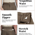 Soft, stretchy, breathable, wrinkle-resistant fabric, ideal for all-day wear in men¡¯s Gurkha wide leg trousers.