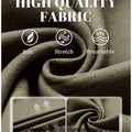 Features: Neapolitan waistband (better fit), smooth custom metal zipper, elastic waist for formal comfort.