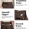 Soft, stretchy, breathable, wrinkle-resistant fabric, ideal for all-day wear in men¡¯s Gurkha wide leg trousers.