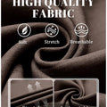 Features: Neapolitan waistband (better fit), smooth custom metal zipper, elastic waist for formal comfort.