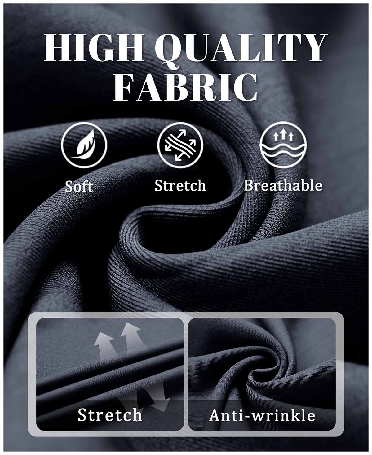 Features: Neapolitan waistband (better fit), smooth custom metal zipper, elastic waist for formal comfort.