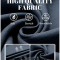 Features: Neapolitan waistband (better fit), smooth custom metal zipper, elastic waist for formal comfort.